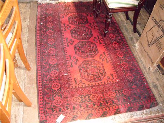 Red ground rug